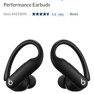 Beats by Dre Black Performance Earbuds